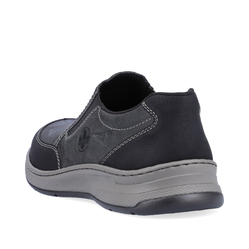 Rieker Artikelnummer 14362-00 Rieker Herren Slipper asphaltschwarz Kostenloser Versand