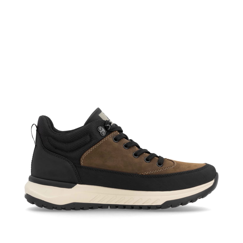 Rieker Artikelnummer U0173-22 Rieker Herren Schnürstiefel nougatbraun-schwarz Fabrik Onlineshop