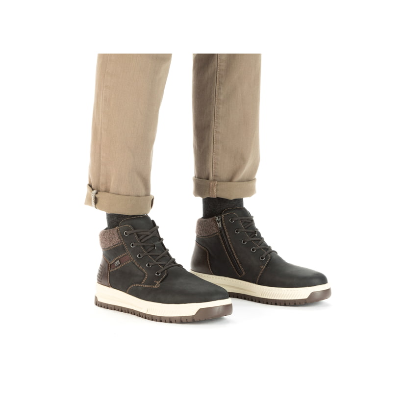 Rieker Artikelnummer 38542-00 Rieker Herren Schnürstiefel asphaltschwarz Sonderangebot