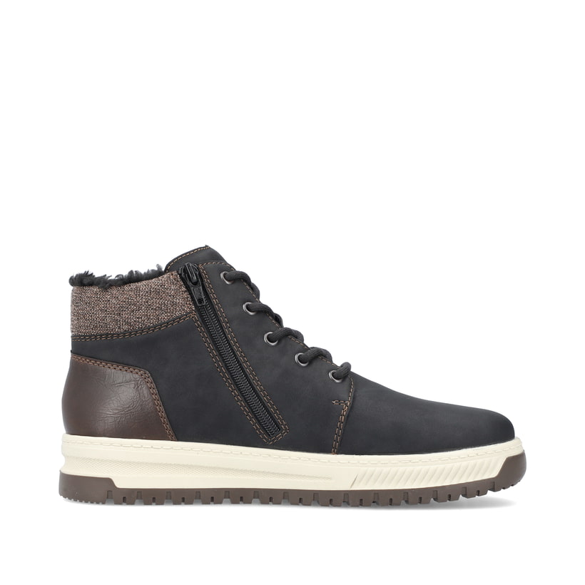 Rieker Artikelnummer 38542-00 Rieker Herren Schnürstiefel asphaltschwarz Sonderangebot