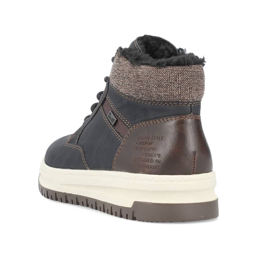 Rieker Artikelnummer 38542-00 Rieker Herren Schnürstiefel asphaltschwarz Sonderangebot