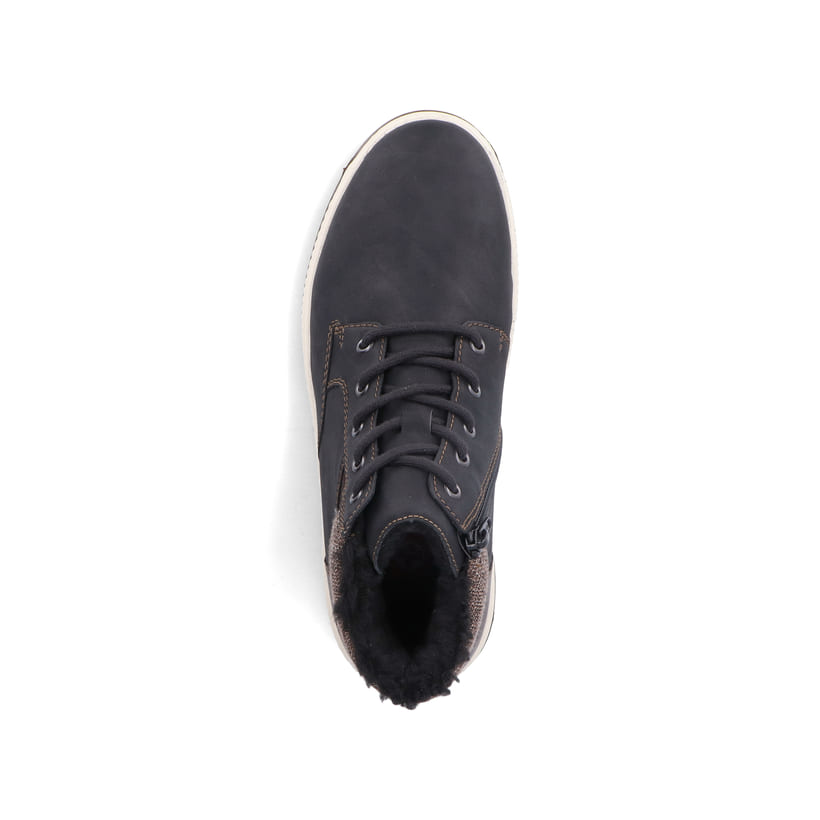 Rieker Artikelnummer 38542-00 Rieker Herren Schnürstiefel asphaltschwarz Sonderangebot