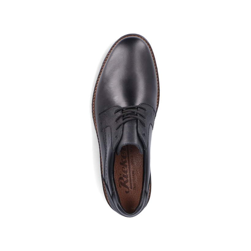 Rieker Artikelnummer 14603-00 Rieker Herren Schnürschuhe glanzschwarz Begrenztes Angebot