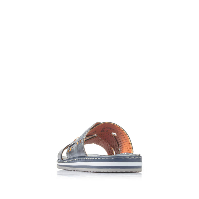 Rieker Artikelnummer 21599-14 Rieker Herren Pantoletten meeresblau Online Shopping
