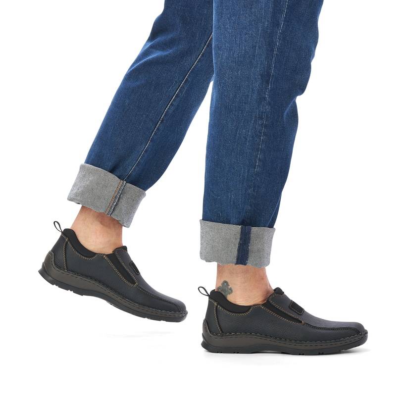 Rieker Artikelnummer 05363-00 Rieker Herren Slipper tiefschwarz Osterangebot