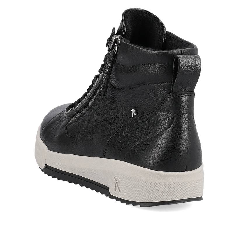 Rieker Artikelnummer W0164-00 Rieker Damen Sneaker High carbonschwarz Lagerräumung