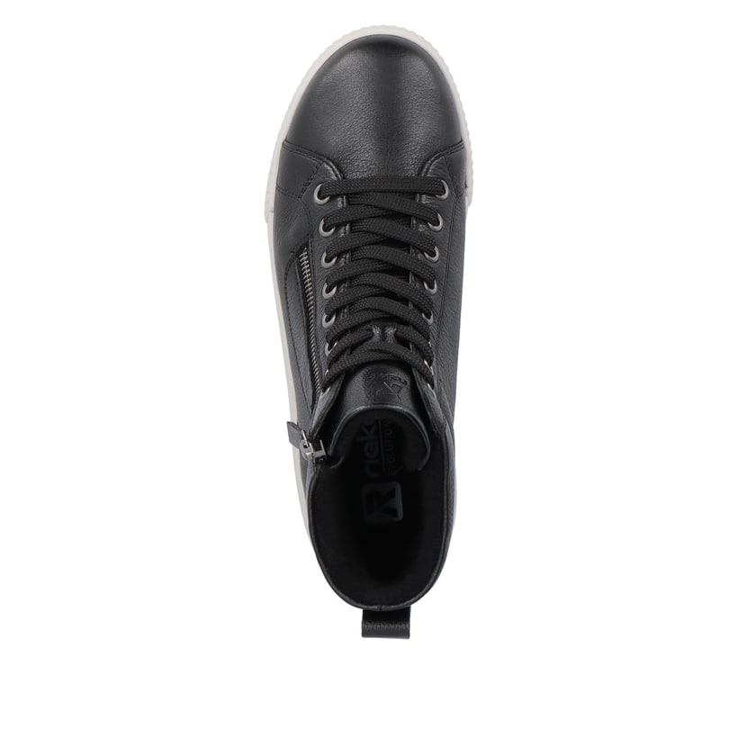 Rieker Artikelnummer W0164-00 Rieker Damen Sneaker High carbonschwarz Lagerräumung
