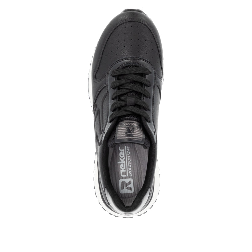 Rieker Artikelnummer W0606-00 Rieker Damen Sneaker Low mattschwarz Heißer Verkauf
