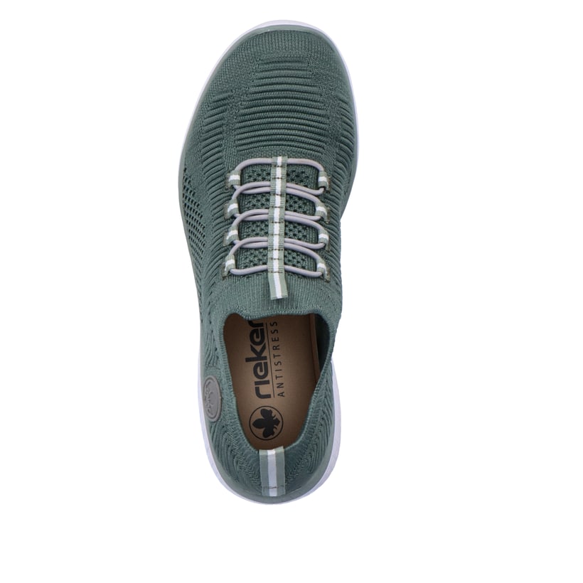Rieker Artikelnummer M5074-52 Rieker Damen Slipper blaugrün Zeitlich begrenztes Angebot