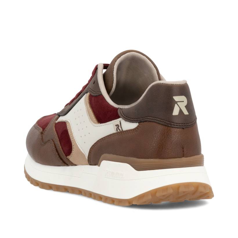 Rieker Artikelnummer W0607-35 Rieker Damen Sneaker Low zimtbraun-rubinrot Blitzangebot