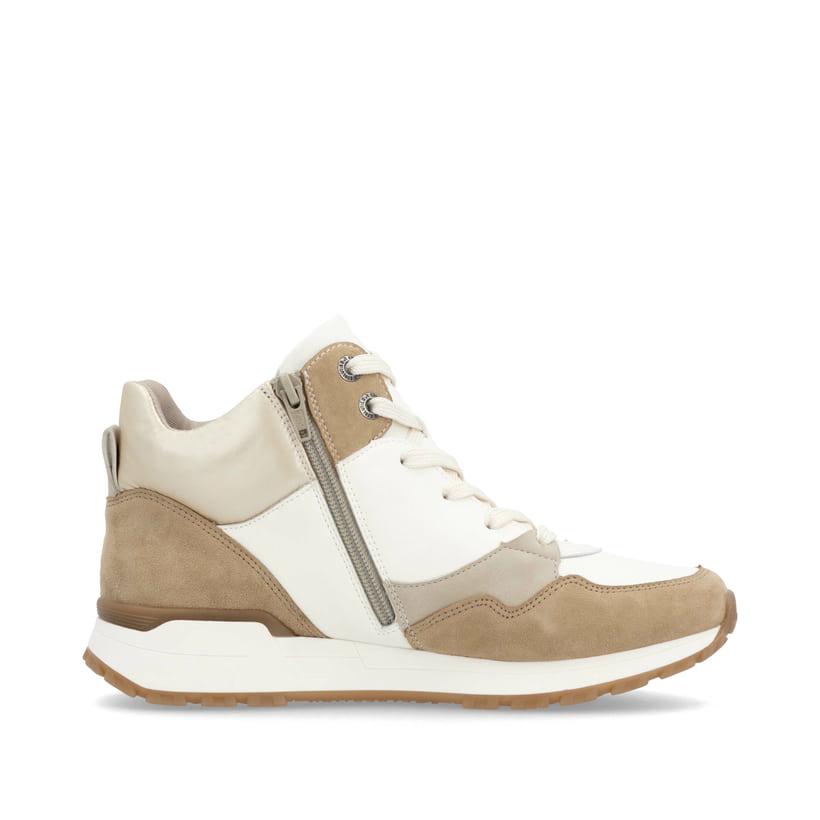 Rieker Artikelnummer W0672-80 Rieker Damen Sneaker High weiß-beige Große Rabatte