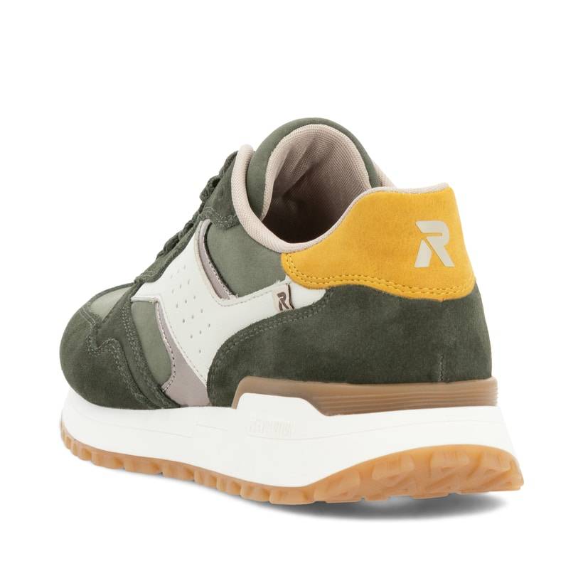Rieker Artikelnummer W0607-54 Rieker Damen Sneaker Low khaki-cremeweiß Neuheiten