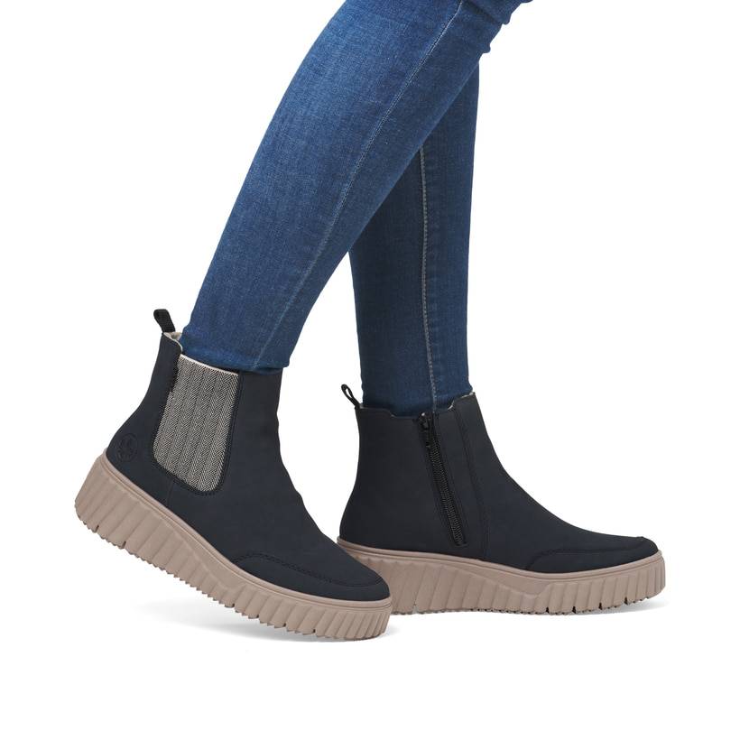 Rieker Artikelnummer N2553-14 Rieker Damen Chelsea Boots nachtschwarz Bestseller