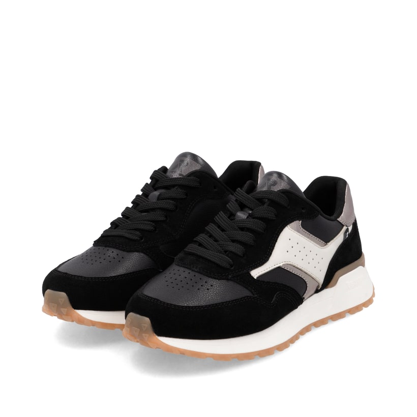 Rieker Artikelnummer W0607-00 Rieker Damen Sneaker Low urbanschwarz-cremeweiß Saisonale Angebote