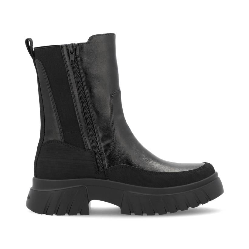 Rieker Artikelnummer W1872-01 Rieker Damen Chelsea Boots mattschwarz Räumungsverkauf