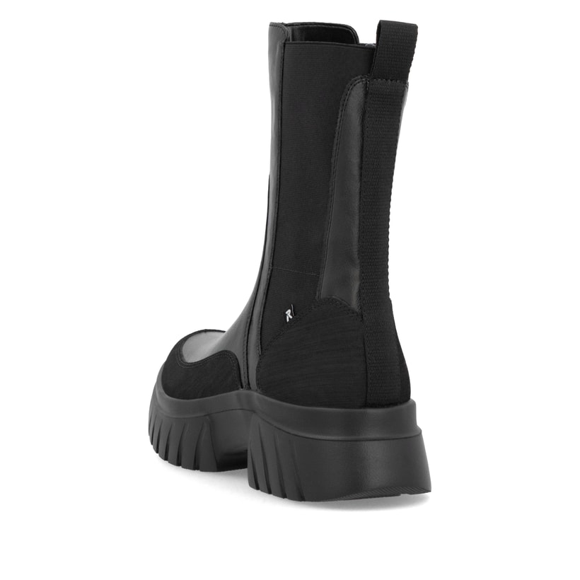Rieker Artikelnummer W1872-01 Rieker Damen Chelsea Boots mattschwarz Räumungsverkauf