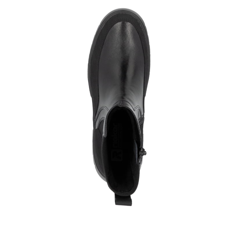 Rieker Artikelnummer W1872-01 Rieker Damen Chelsea Boots mattschwarz Räumungsverkauf