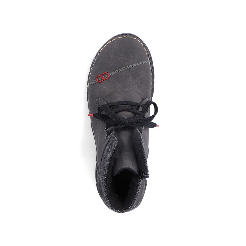 Rieker Artikelnummer 55031-45 Rieker Damen Schnürstiefel anthrazit VIP-Rabatte