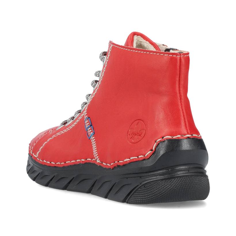 Rieker Artikelnummer 55020-33 Rieker Damen Schnürschuhe feuerrot Letzter Tag