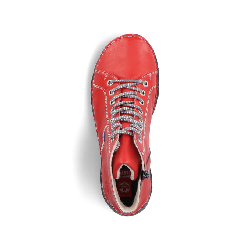 Rieker Artikelnummer 55020-33 Rieker Damen Schnürschuhe feuerrot Letzter Tag