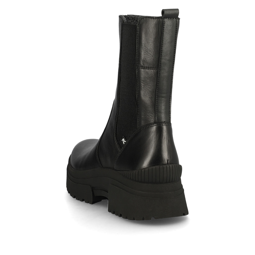 Rieker Artikelnummer W0380-01 Rieker Damen Chelsea Boots deep black Sonderangebot der Fabrik