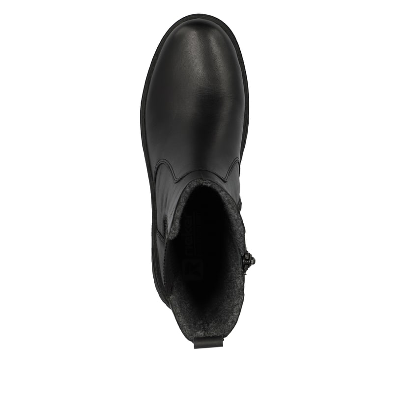 Rieker Artikelnummer W0380-01 Rieker Damen Chelsea Boots deep black Sonderangebot der Fabrik