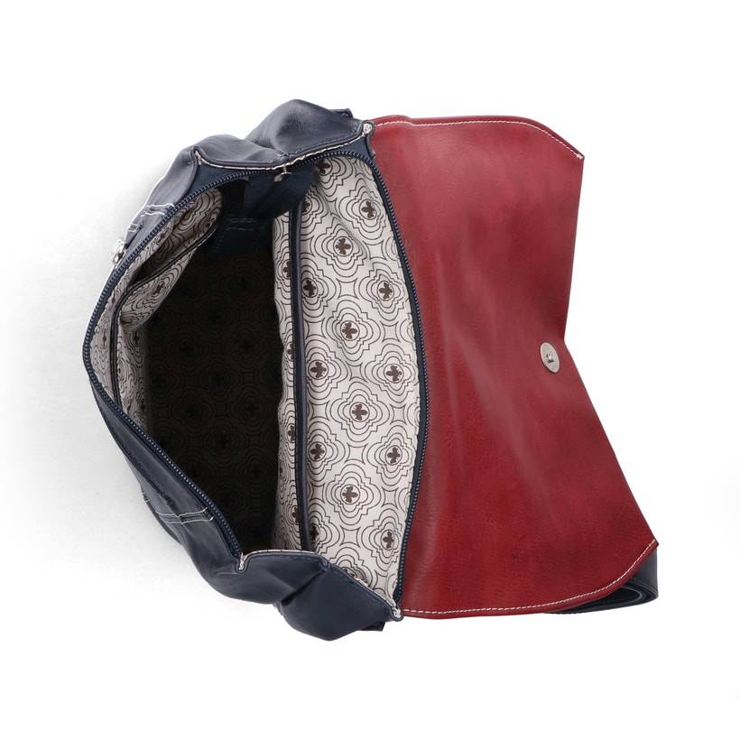 Rieker Artikelnummer H1357-14 Rieker Rucksack stahlblau-kirschrot Bis zu 55% Rabatt