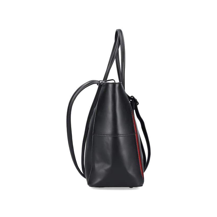 Rieker Artikelnummer H1524-00 Rieker Shopper tiefschwarz-feuerrot Rabatte dieses Monats