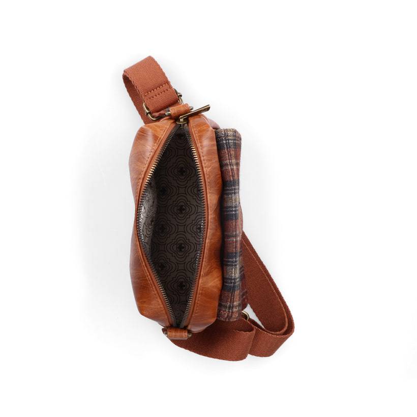 Rieker Artikelnummer H1455-22 Rieker Handtasche karamellbraun-karo Neueste Mode