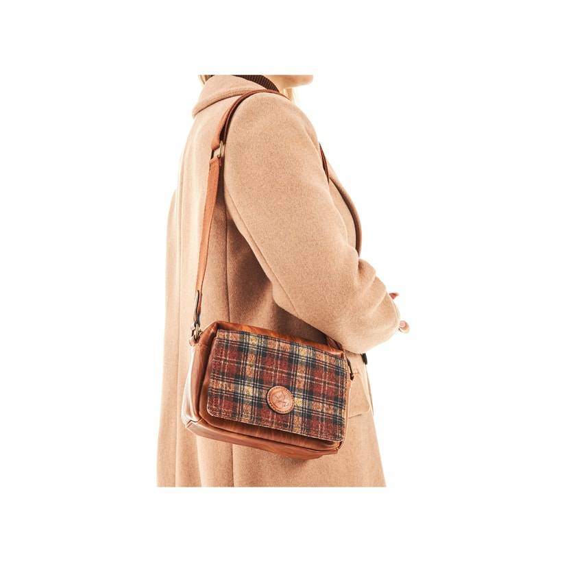Rieker Artikelnummer H1455-22 Rieker Handtasche karamellbraun-karo Neueste Mode