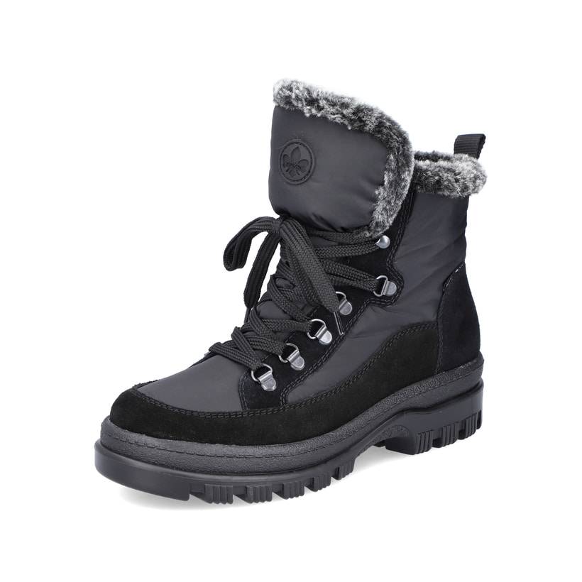 Rieker Artikelnummer X8222-00 Rieker Damen Schnürstiefel nachtschwarz Neuheiten