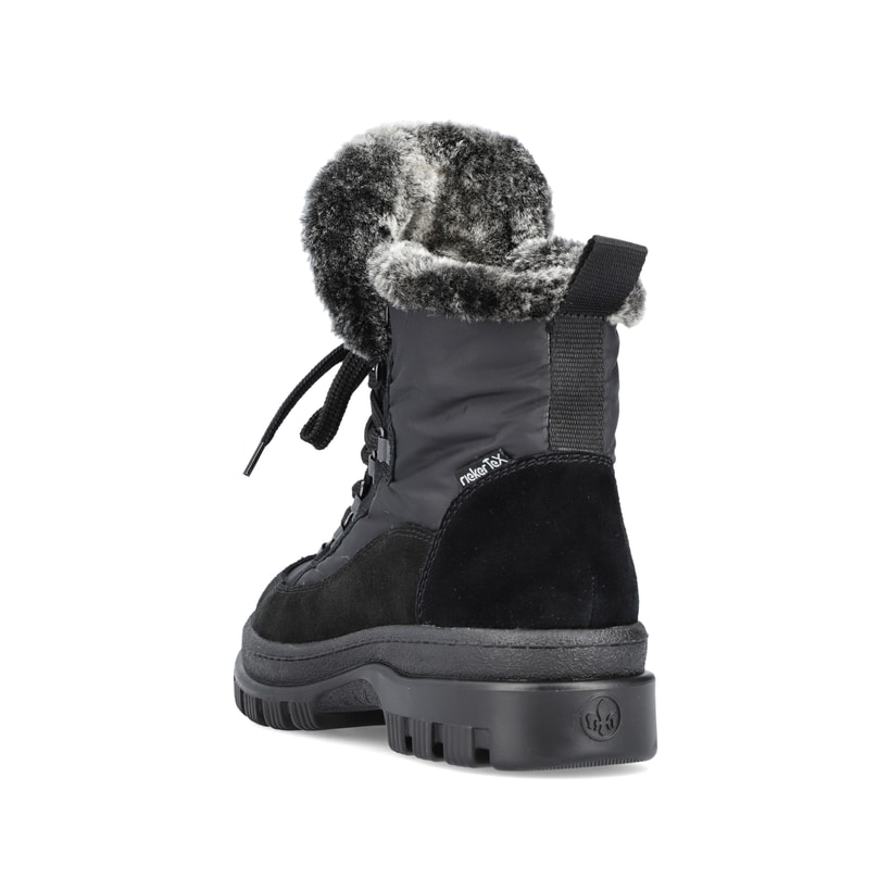 Rieker Artikelnummer X8222-00 Rieker Damen Schnürstiefel nachtschwarz Neuheiten