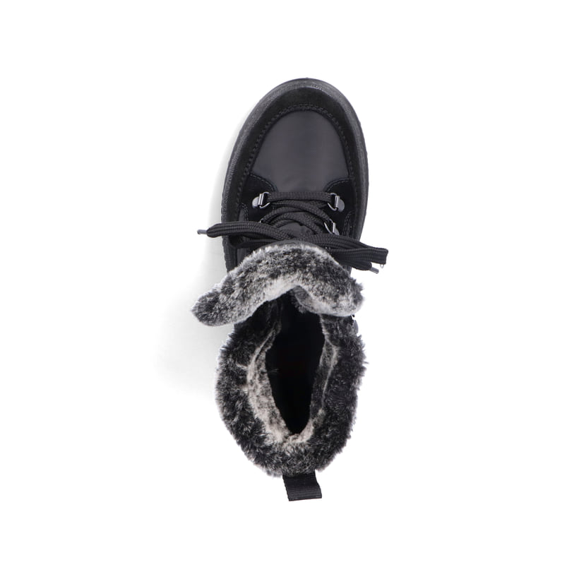 Rieker Artikelnummer X8222-00 Rieker Damen Schnürstiefel nachtschwarz Neuheiten
