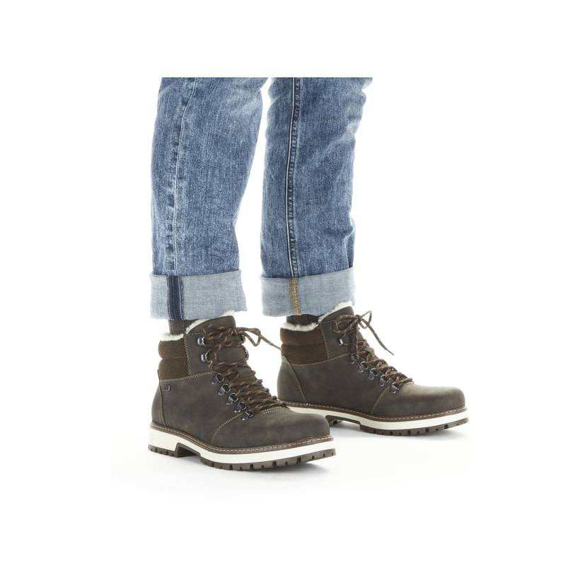Rieker Artikelnummer F8333-25 Rieker Herren Schnürstiefel mokka Bestseller
