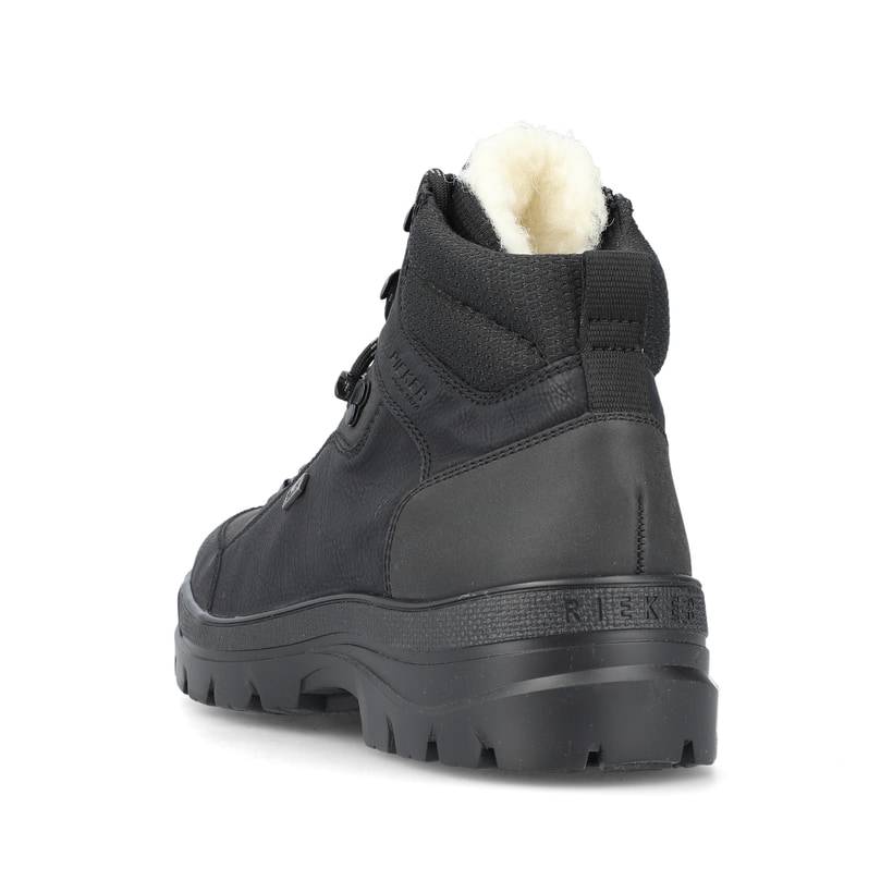 Rieker Artikelnummer F5410-00 Rieker Herren Schnürstiefel nachtschwarz Sonderangebote