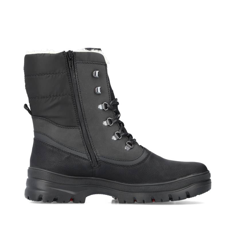 Rieker Artikelnummer F5424-01 Rieker Herren Schnürstiefel urbanschwarz VIP-Rabatte