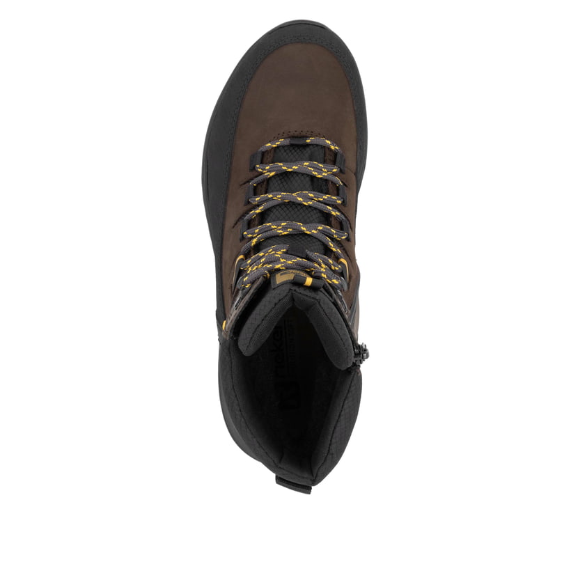 Rieker Artikelnummer U0171-25 Rieker Herren Schnürstiefel holzbraun-schwarz Kostenlose Rückgabe