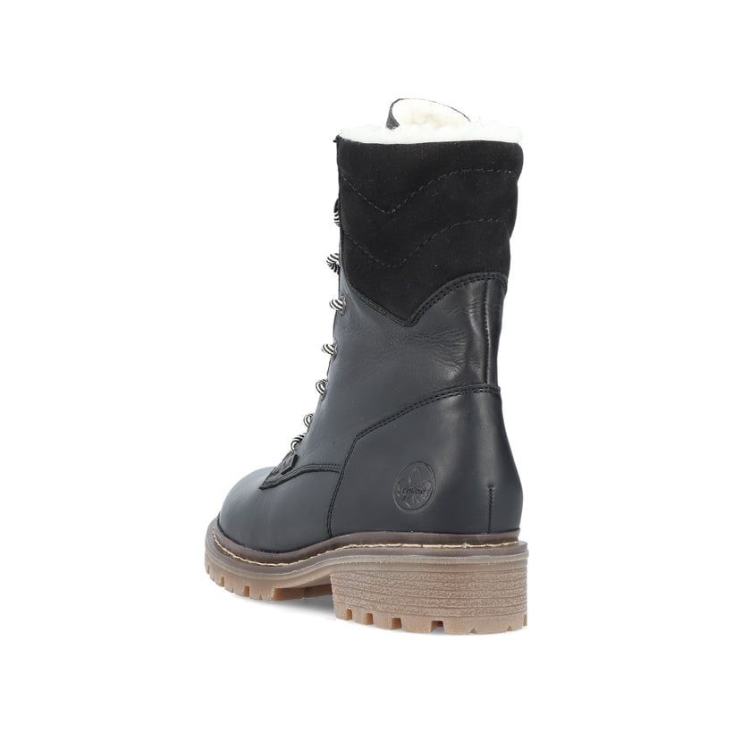 Rieker Artikelnummer Y9232-00 Rieker Damen Schnürstiefel tiefschwarz Neueste Stile