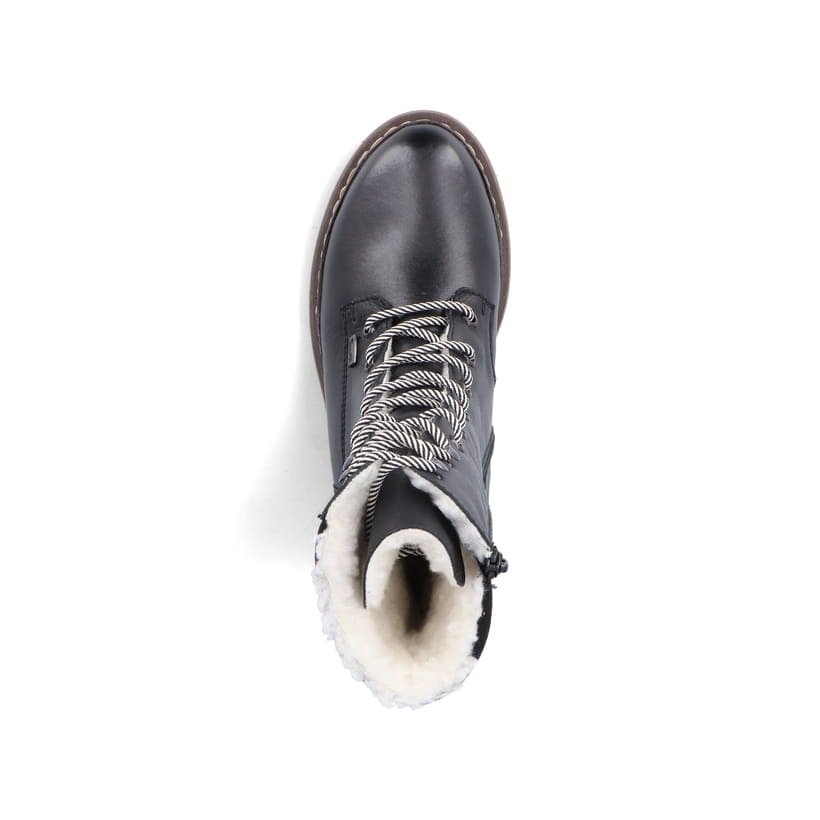 Rieker Artikelnummer Y9232-00 Rieker Damen Schnürstiefel tiefschwarz Neueste Stile