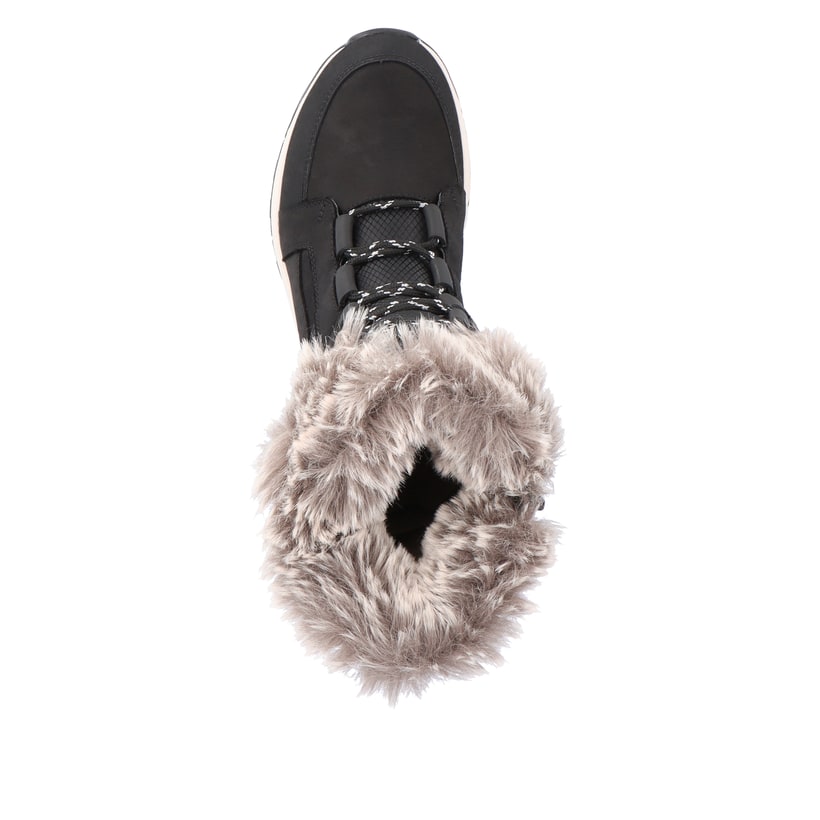 Rieker Artikelnummer W0070-00 Rieker Damen Schnürstiefel asphaltschwarz Letzte 2 Tage