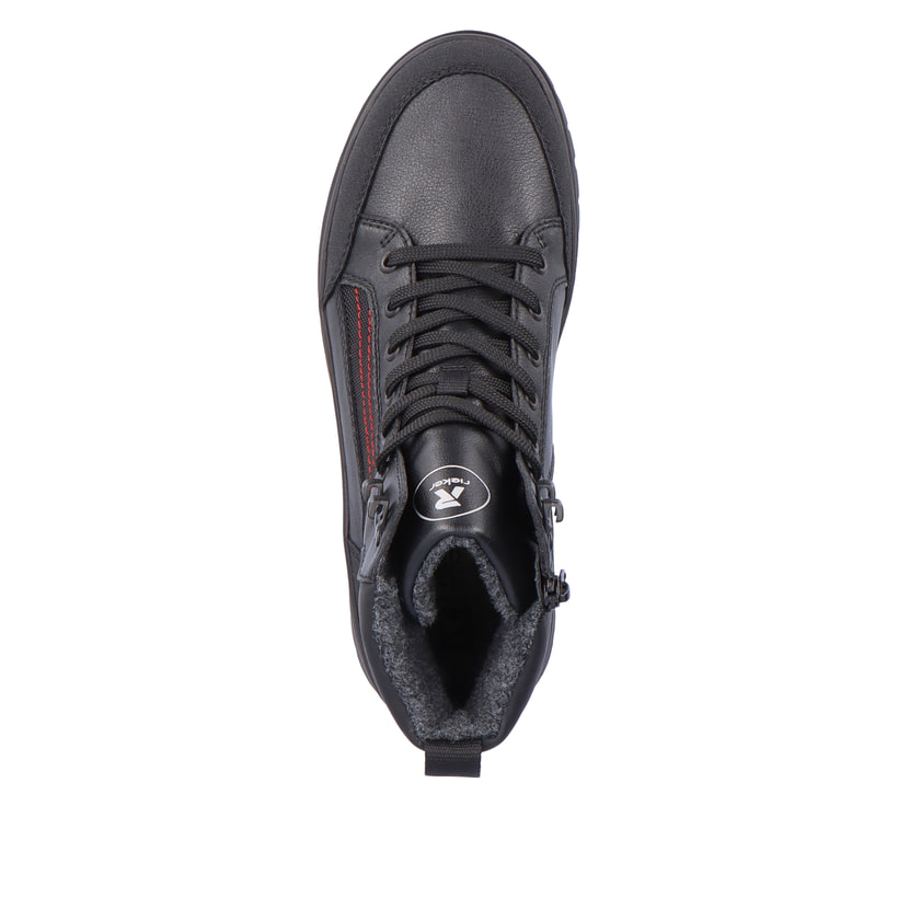 Rieker Artikelnummer U0271-00 Rieker Herren Schnürstiefel deep black Letzter Tag