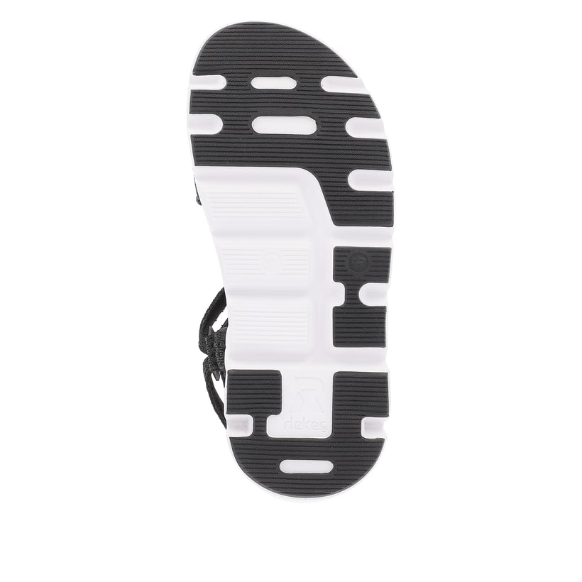 Rieker Artikelnummer V8452-00 Rieker Damen Trekkingsandalen deep black Nur noch ein Tag übrig