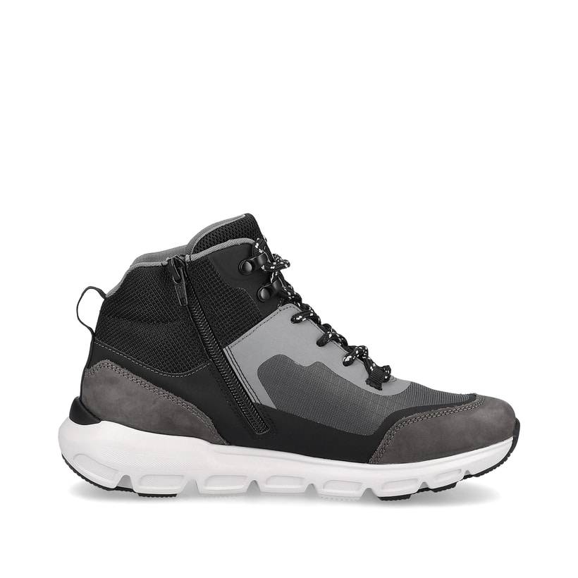 Rieker Artikelnummer 40460-45 Rieker Damen Sneaker High stone-grey ocean-blue Riesige Rabatte