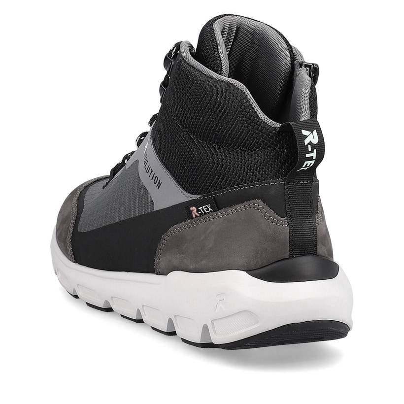 Rieker Artikelnummer 40460-45 Rieker Damen Sneaker High stone-grey ocean-blue Riesige Rabatte