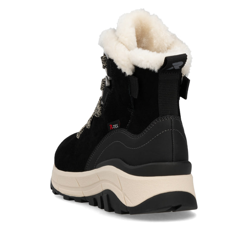 Rieker Artikelnummer W0073-00 Rieker Damen Schnürstiefel graphitschwarz 50% Rabatt mit kostenlosem Versand