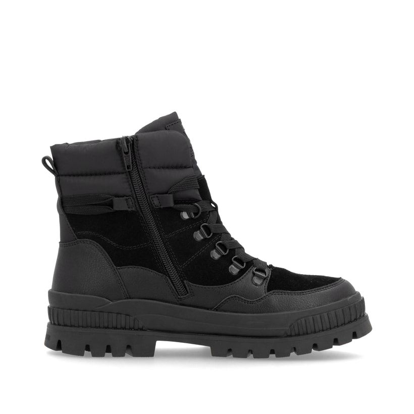 Rieker Artikelnummer W2171-00 Rieker Damen Schnürstiefel carbonschwarz Kostenloser Versand international