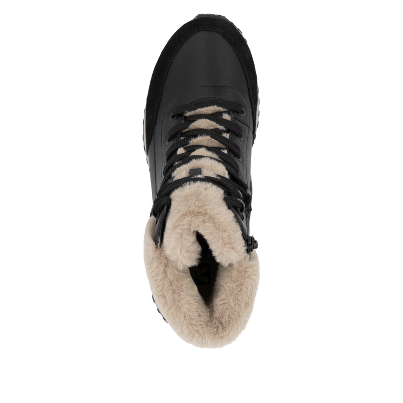 Rieker Artikelnummer W0670-00 Rieker Damen Schnürstiefel carbonschwarz 2025