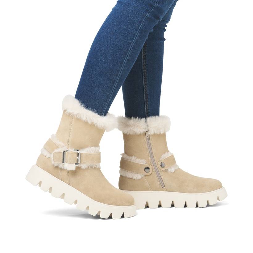 Rieker Artikelnummer W2073-62 Rieker Damen Kurzstiefel lehmbeige Online
