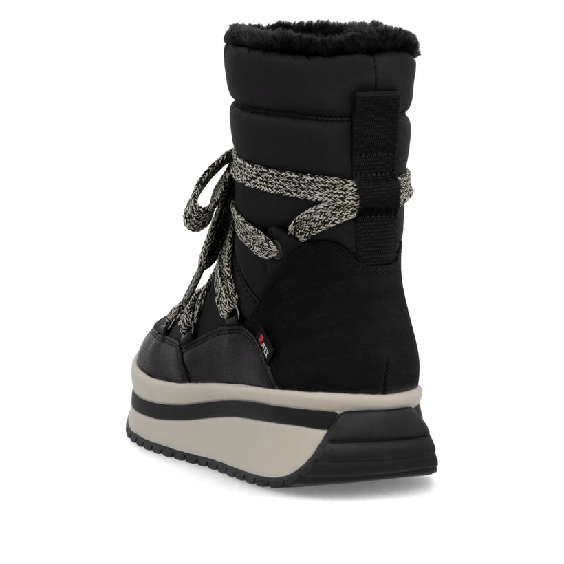 Rieker Artikelnummer W0971-00 Rieker Damen Schnürstiefel asphaltschwarz Auslauf