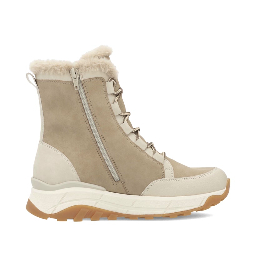 Rieker Artikelnummer W0071-20 Rieker Damen Schnürstiefel cremebeige Verkauf